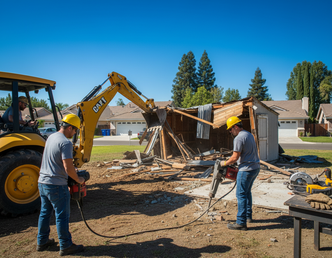 shed demolition in Newbury Park